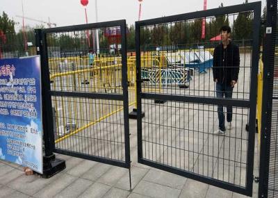 Porte de fer résistante à la rouille Porte de clôture soudés avec verrou anti-vol