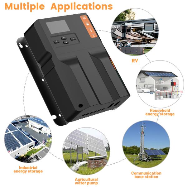 Natural Cooling MPPT Solar Charge Controller 40A 150V Max PV Voltage