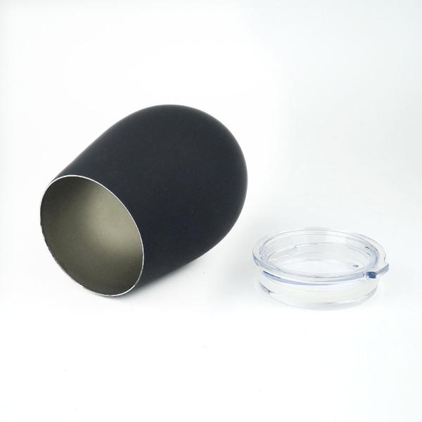 Double Wall Seal Lid Black Matte Stainless Steel Vacuum Coffee Mug