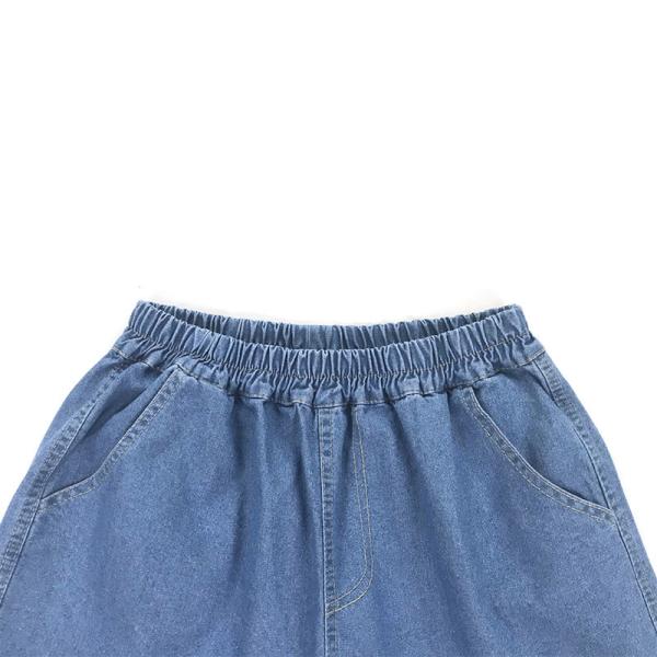 Джинсовая ткань края Bespoke женщины фабрики винтажная рифленая замыкает накоротко