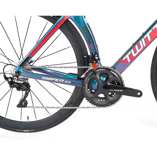 Long Lasting Carbon Fiber Touring Bike Holographic Colour Frame For Adults