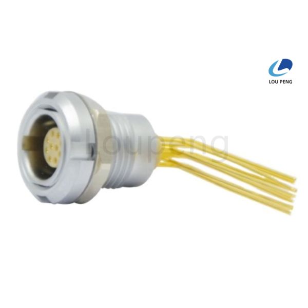 Plug Type Push Pull Coupling Connector Featuring Male Pin Contact Ensuring Signal Transmission in Communication Equipment