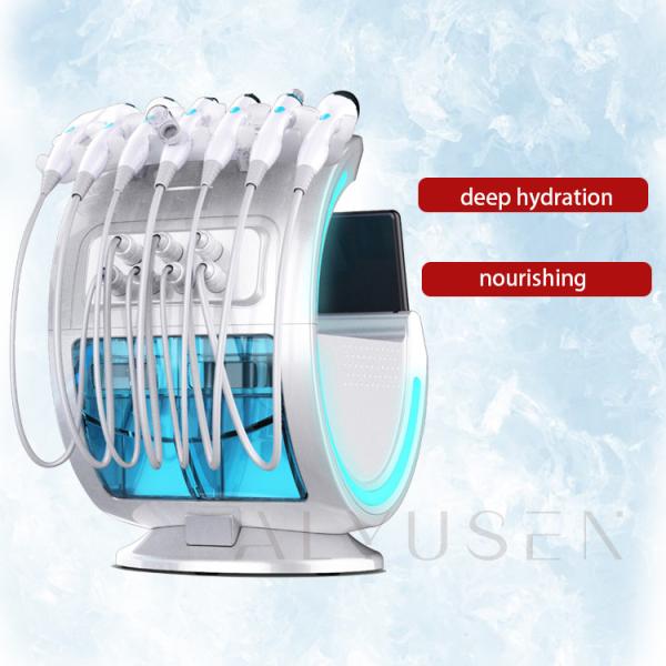 Машина красоты сини льда H2O2, Aqua кислорода слезает машину Hydrodermabrasion лицевую