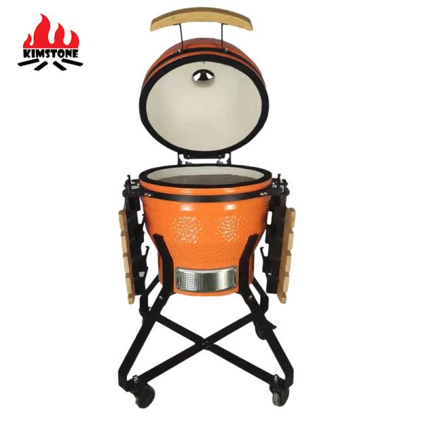 Kamado BBQ 18 Inches Original Outdoor Ceramic Grill Auplex Charcoal Egg Kamado for Outdoor Kitchen