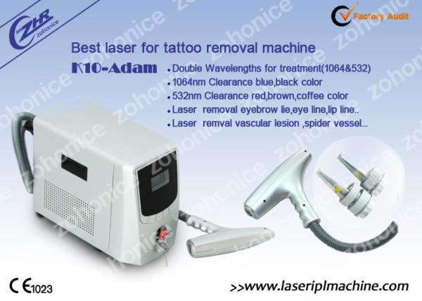 Máquina Q-Comutada da remoção da tatuagem do laser do ND YAG com comprimento de onda 1064nm/532nm
