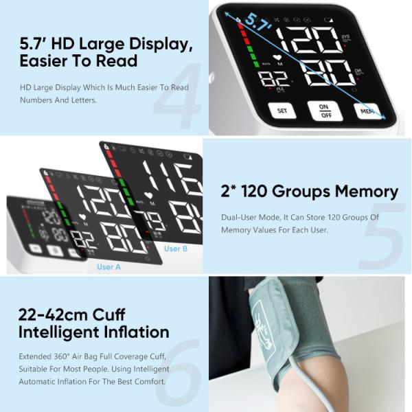 Digital Sphygmomanometer Manufacturer Greatpeak Upper Arm Electric Tensiometer Bp Machines