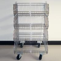 Support d'affichage empilable de casier métallique de Chrome avec la structure de KD