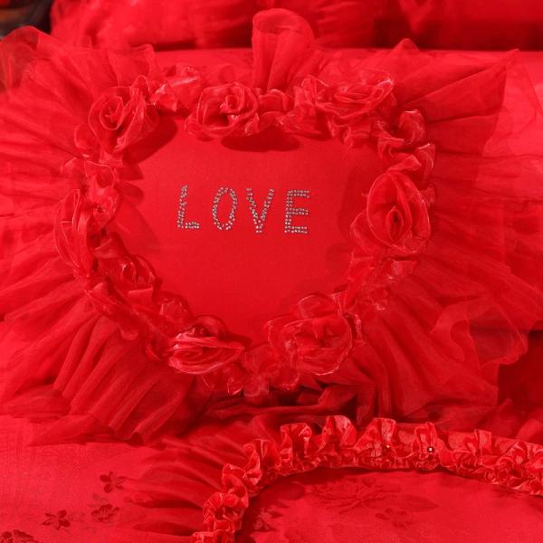 100% хлопчатобумажная вышивка 60S Покрытие одеяла для невесты Постельное бельё для невесты Постельное бельё для невесты Свадебные сувениры подарок