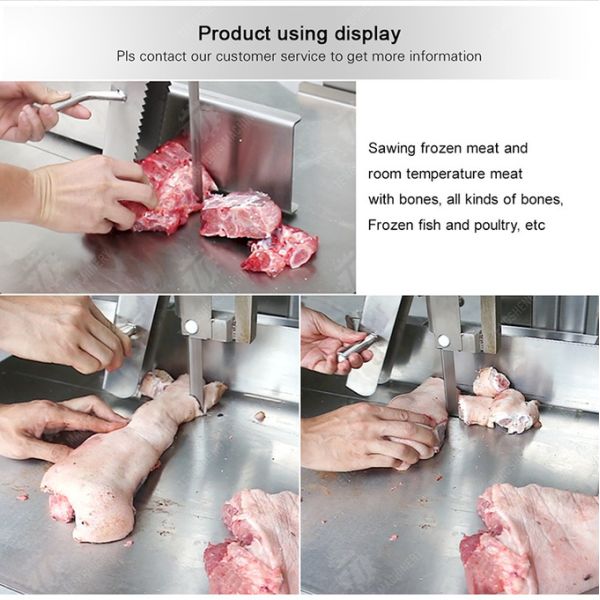Регулируемая машина обработки мяса лезвия пилы располагая электрическое нервного расстройства плиты бескостное