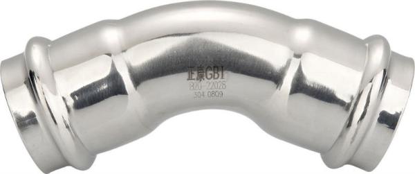 Carbon Steel Inox Press Fittings DVGW Standard Corrosion Resistance