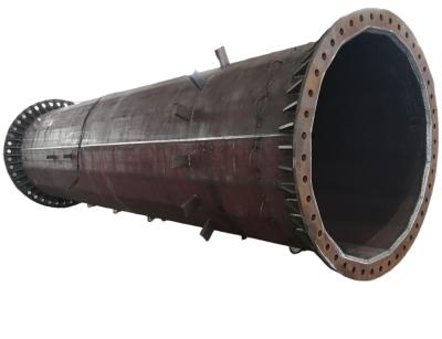 35KV Double Circuit Polygonal Pole Q420 Galvanizing Steel Transmission Pole