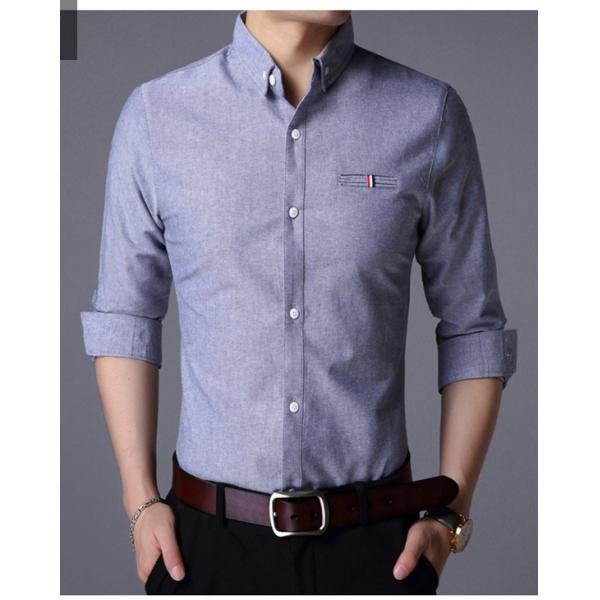 Vintage Custom Cotton All Over Print Plus Size Casual Long Sleeve Men's Oversized Shirt