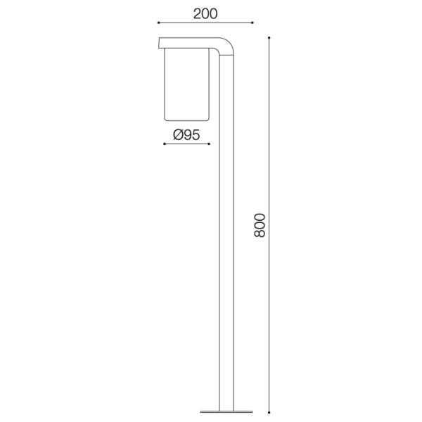 Luces decorativas de pilar E27 o SMD Luces de iluminación exterior impermeables