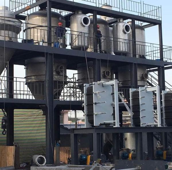 Cristalizador DTB de controle PLC com sistema de ebulição e resfriamento de alta eficiência
