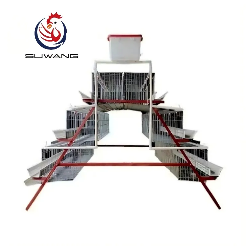 Poultry Farm A Frame Layer Cage Chicken Egg Laying Cages Anti Rust Easy Installation