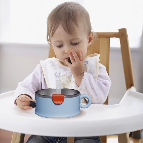 Eco Friendly SS316 Infant Tableware Baby Products Silicone Dinnerware Infant Suction Plate