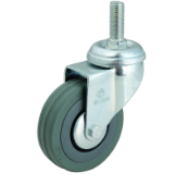 3 Inch Swivel Grey Rubber Industrial Caster Wheels – Heavy Duty & Smooth Rolling