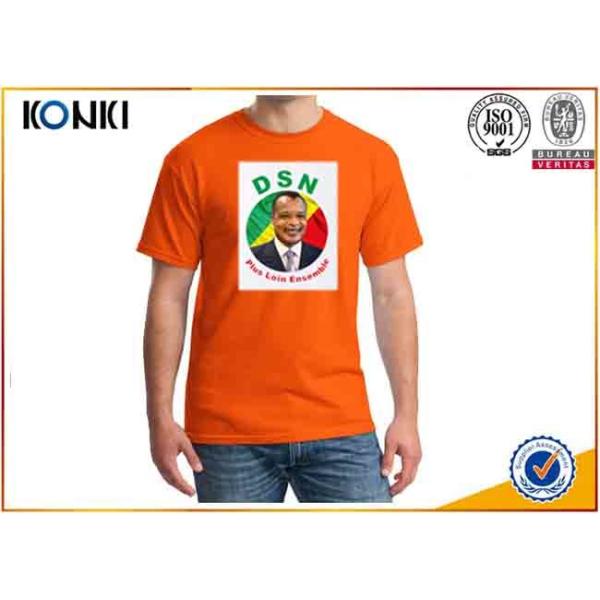 OEM Election Campaign Custom T Shirt 100% Cotton For Election Advertising