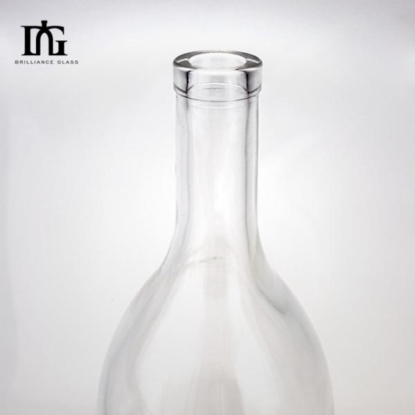 250ml/500ml/700ml/750ml Capacity Round Glass Liquor Bottle with CORK Sealing Type
