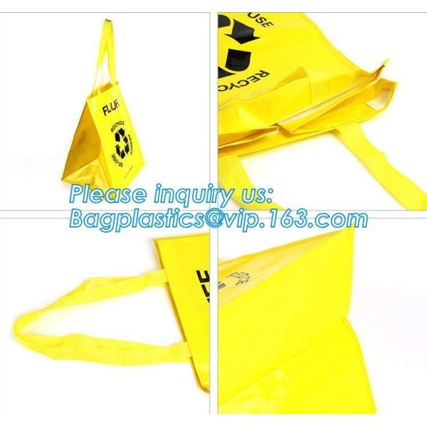 Design Custom Promotion Wholesale Recycled Shopping Foldable Printing PP Woven Bag,Laminated Blue Eco Fabric Tote Pp Wov