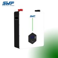 SWP51100 Sistema de armazenamento de baterias montado na parede Shell Metal LiFePO4 Células 200A Corrente de descarga A Grau EVE CEllS