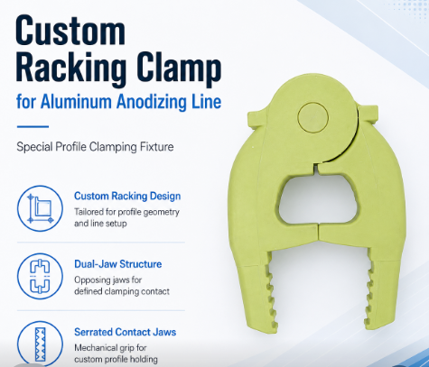 Racking Customized Clamp Workpiece  Aluminum  Anodizing Fixture