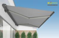 Sombrería exterior Motorizado Techo retráctil ligero con luces LED Canopy de jardín