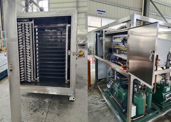 Máquina de secagem por congelamento a vácuo industrial com arrefecimento por ar