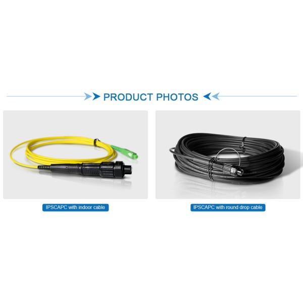 IP SC APC Outdoor Armoured Cable Assembly FTTA FTTH Hoptic Fiber Optic Patch Cord for ZTE Huawei Outdoor Patch Cord