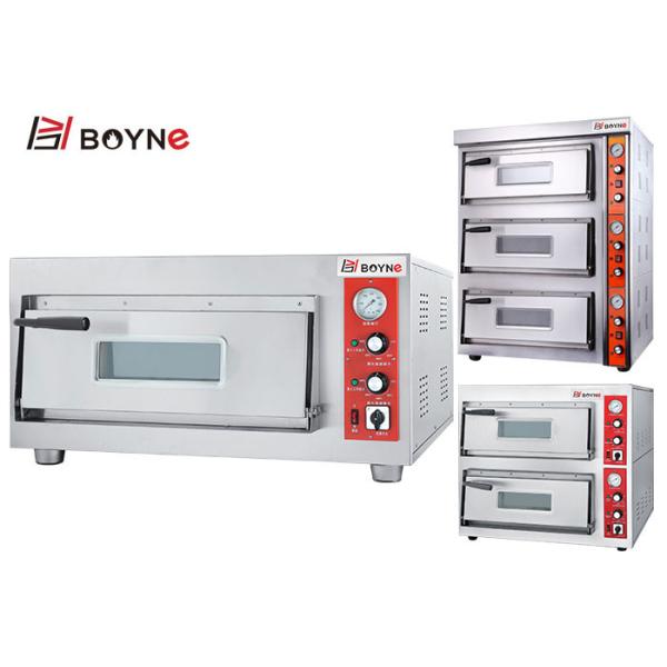 Bakery Shop Stainless Steel Commercial High Temperature Two Deck Pizza Oven