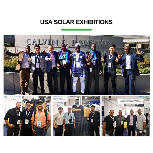 Bluesun Solar BSM460M-72HBD Half Cell 460W 455W Bifacial Double Glass Solar Panel in USA Stock