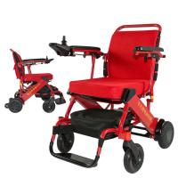 Fauteuil roulant électrique handicapé en aluminium léger de puissance pliable