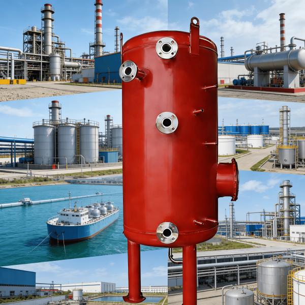 Stainless Steel Ammonia Storage Pressure Vessel with 0.1-10 Mpa Design Pressure and Customized Size