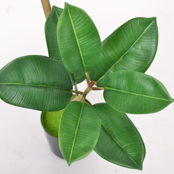 Artificial Potted Floor Plants Small Ficus Pandurata For Garden Decoration