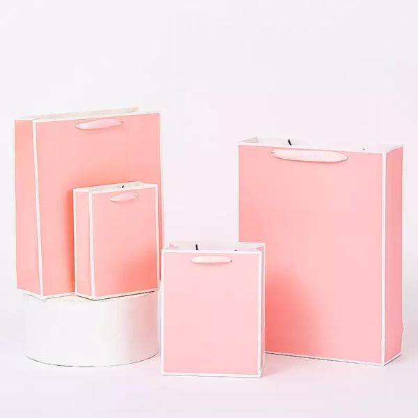 Jewellery Printed Paper Carrier Bags 200gsm Paper Gift Bag With Handles
