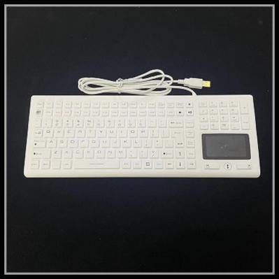 Teclado numérico impermeável da borracha de silicone do teclado do silicone das chaves de USB 106 para o equipamento médico