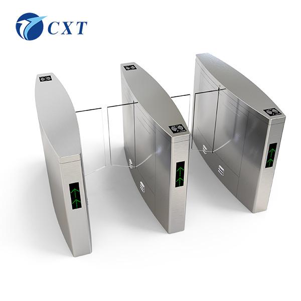 RFID Glass Swing Turnstile 201 Stainless Steel With Single Channel 510H-