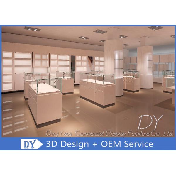 OEM Store Jewelry Display Cases For Retail Shop / Diamond Display Showcase