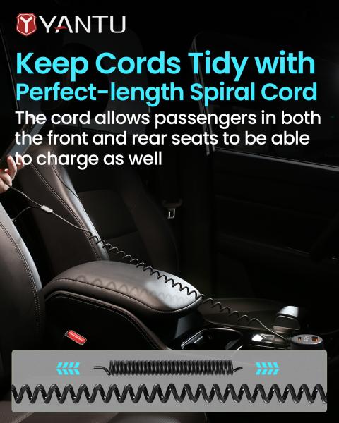 High Power 12V 24V PD QC 3.0 USB-C Dual Type-C Car Charger for Laptop and Mobile Phone