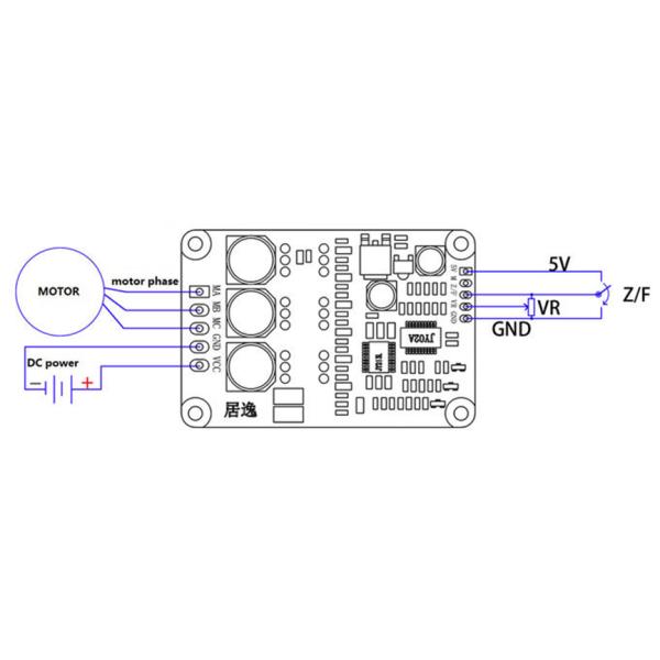 JYQD-V8.3E BLDC-моторная панель для управления скоростью без датчиков