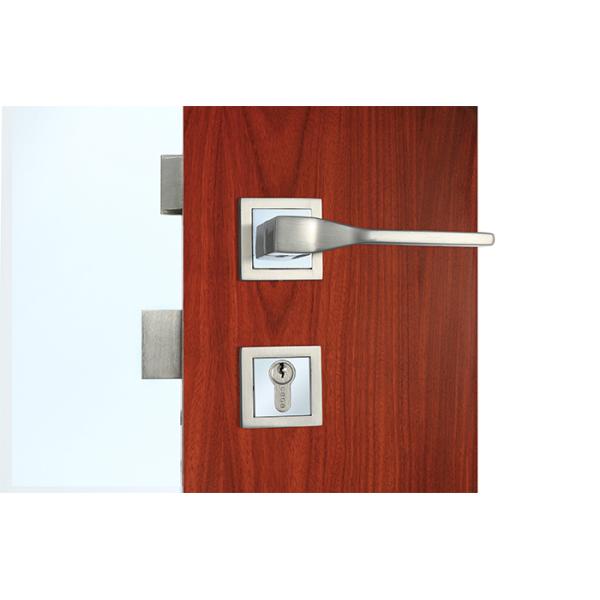 Розовые двери Ключевые внутренние двери Мортизационный замок Замена цинкового сплава