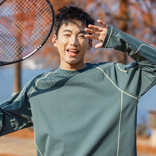 Quick Dry Antibacterial Tennis Golf Long Sleeve Knit Top | Custom OEM ODM Sport Tee