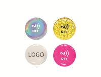 Etiquetas adhesivas de etiqueta epoxi de PET PVC Micro NFC ISO14443A en la actividad de promoción de la comercialización