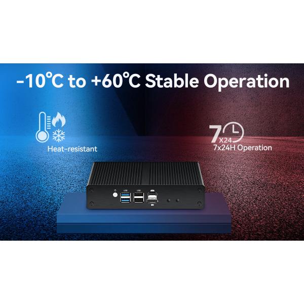 Intel Alder Lake N N100 Mini Firewall PC Четыре 2.5G Ethernet Мини Сетевой Сервер