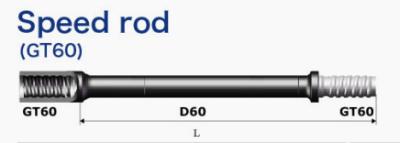 GT60 Well Drill Rod 4305mm Dia 60mm MF Rod 76kg For Atlas Furukawa