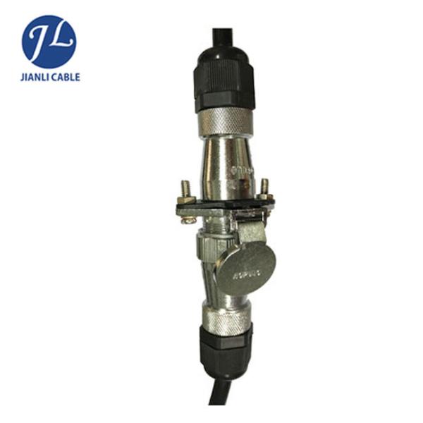 30CM Length Car Rear View Camera Cable / Truck Trailer Extension Cable Round Shape