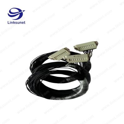 Harting 16P Crimping Industrial Wire Harness 09200163001 PTFE Insulated Cable