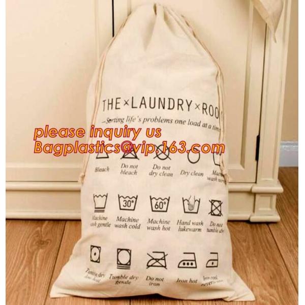 Custom printed nylon canvas biodegradable baby 100% organic cotton laundry bag,large cotton drawstring laundry bag pack