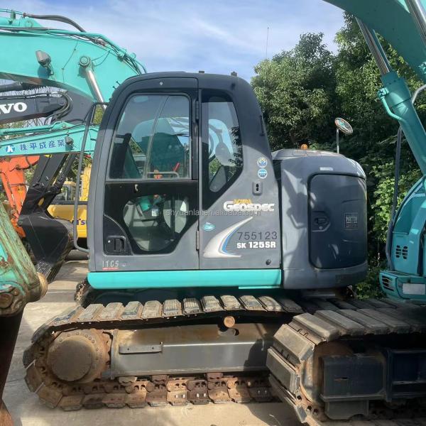 Machines de creusement d'occasion Original cylindre hydraulique Kobelco Excavator SK125