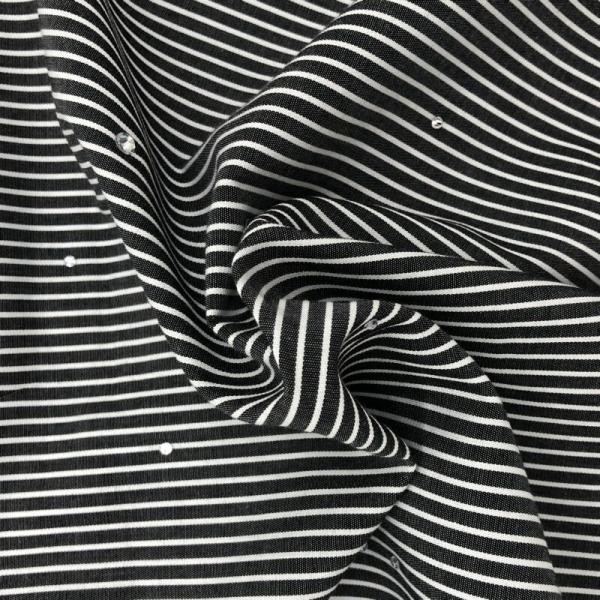 Quality 110gsm 100% Cotton Stripes T-shirts Wholesale Heavyweight Oversized Tshirt Custom Women's T Shirt